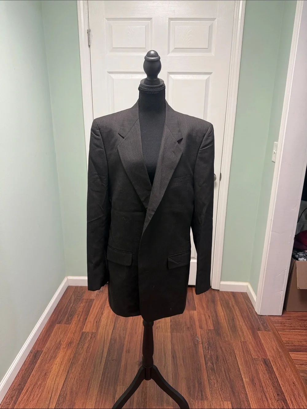 Brown with Black stripes Men's Blazer - Timeless Tailored Jacket